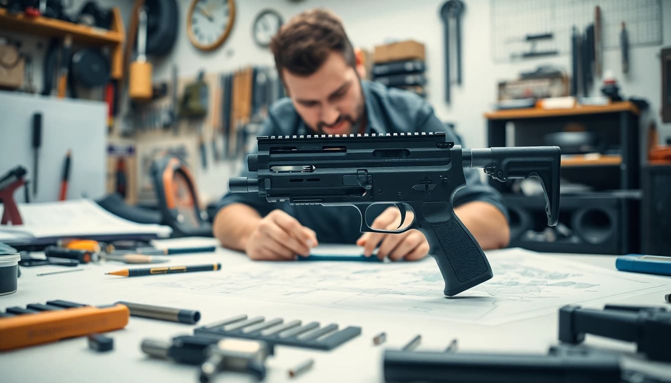 Building a PF940SC frame kit with precision tools in a dedicated workspace.