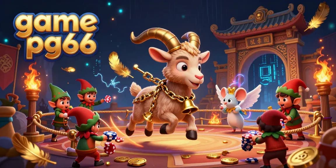 Experience thrilling gameplay at game pg66 as characters playfully interact in a rich casino setting.