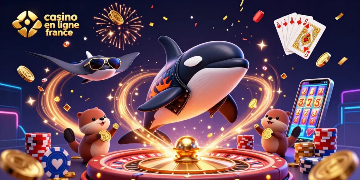 Jouez à des jeux captivants sur un casino en ligne France avec des personnages marins et des éléments dynamiques.