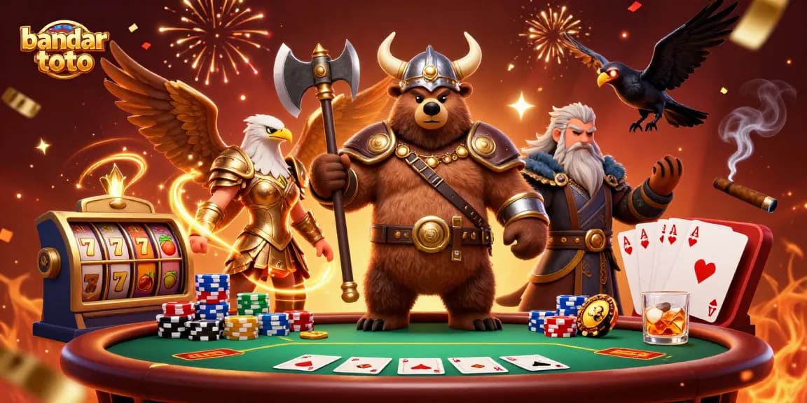 Experience the thrill of bandar toto with vibrant characters and exciting gambling elements.