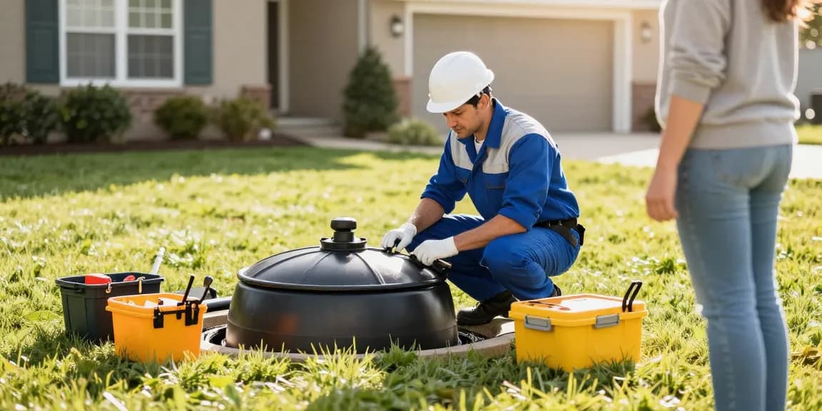 Septic cleaning service by trusted local contractor, ensuring community care.