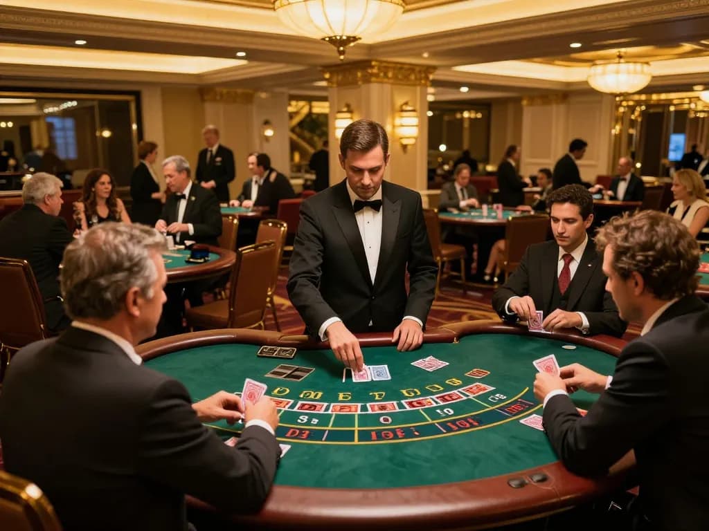 Players engaging in blackjack at EV99 casino, showcasing intense gameplay and vibrant atmosphere.