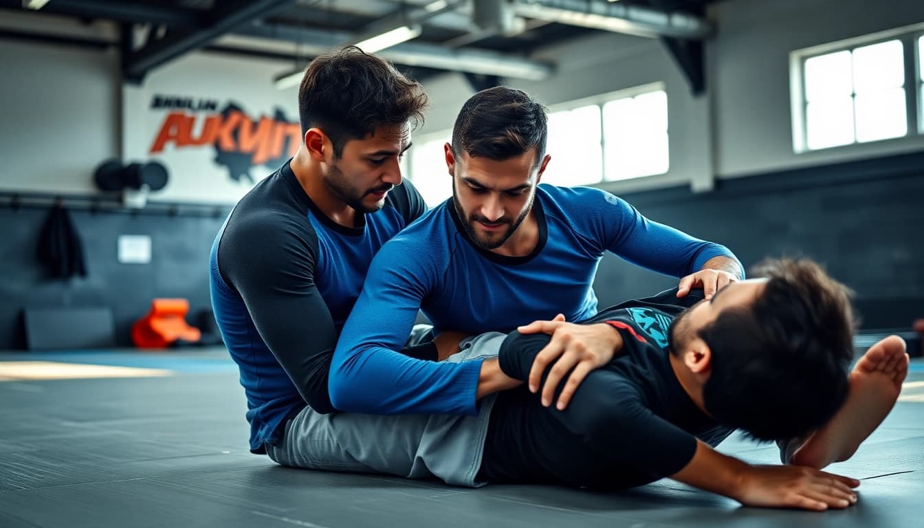 Explore what makes a good BJJ Rash Guard by observing athletes in action, showcasing fit and functionality.