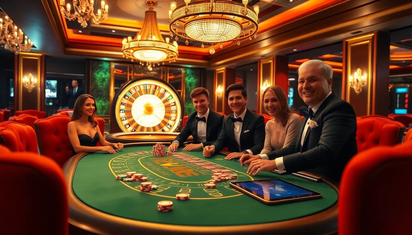 Découvrez l'excitation du meilleur casino en ligne avec une action de poker vibrante et une atmosphère luxueuse.