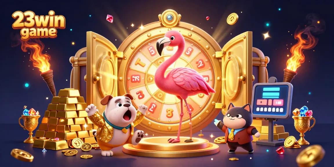 Experience the excitement of 23win game with interactive gambling elements and vibrant characters.