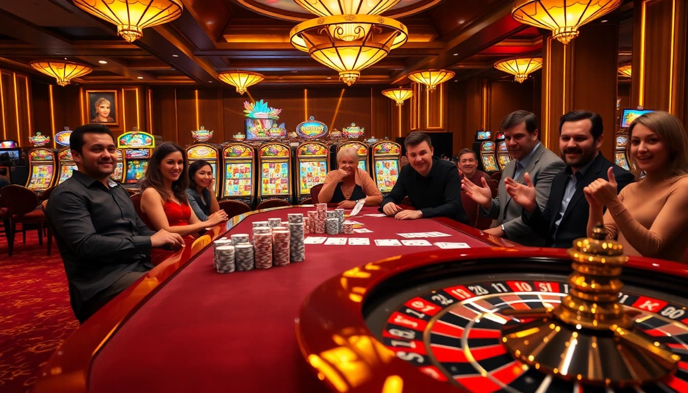 Vivez le frisson du meilleur casino en ligne avec des tables de jeux vibrantes et des joueurs enthousiastes.