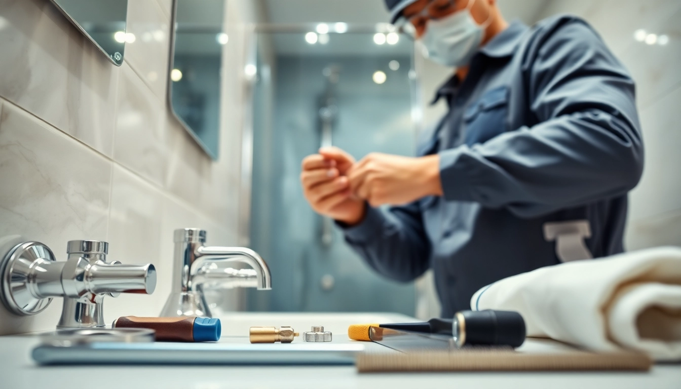Installationsarbeiten der sonni sanitär GmbH in einem modernen Bad mit hochwertigen Materialien