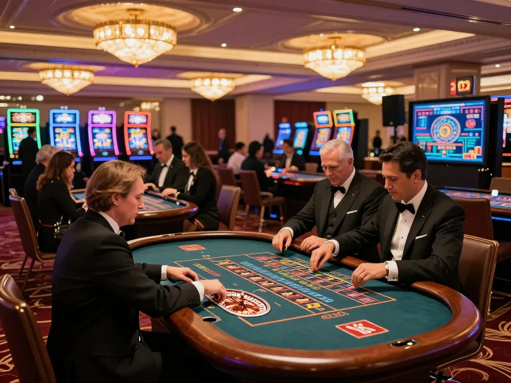 Engaged players at a TG88 roulette table, with vibrant casino atmosphere and dynamic betting action.