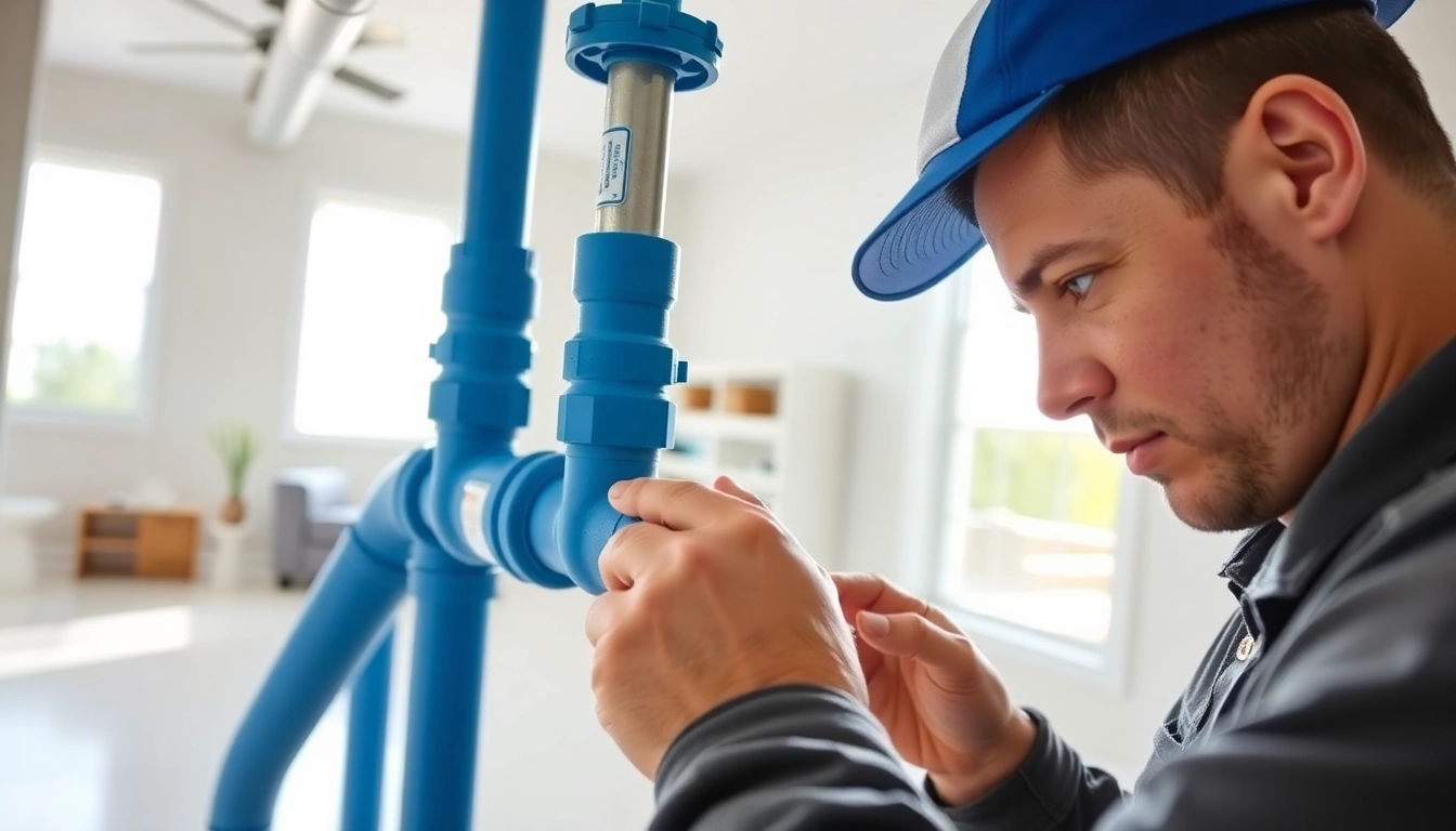 Expert whole house repiping services Clearwater FL with a plumber showcasing top-grade materials.