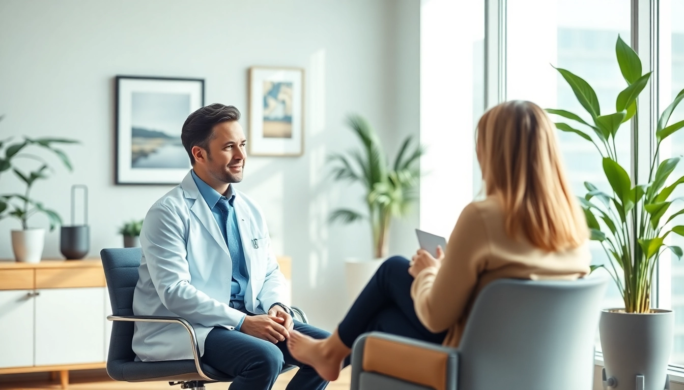 Best psychiatrist dubai consulting in a serene office space promoting mental wellness.