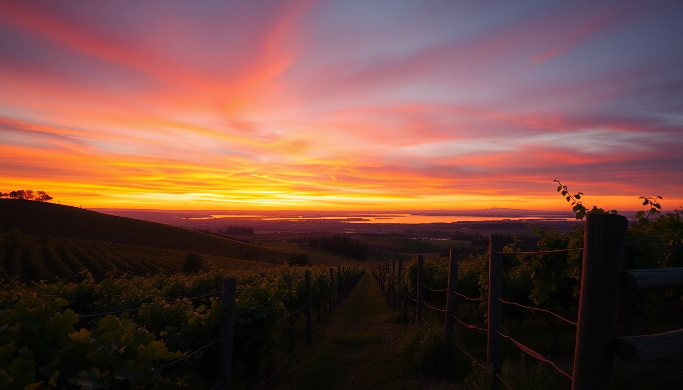 Discover the beauty of Clarksburg California with stunning vineyards and sunset views.