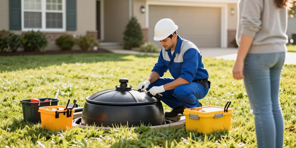 Septic cleaning service by trusted local contractor, ensuring community care.