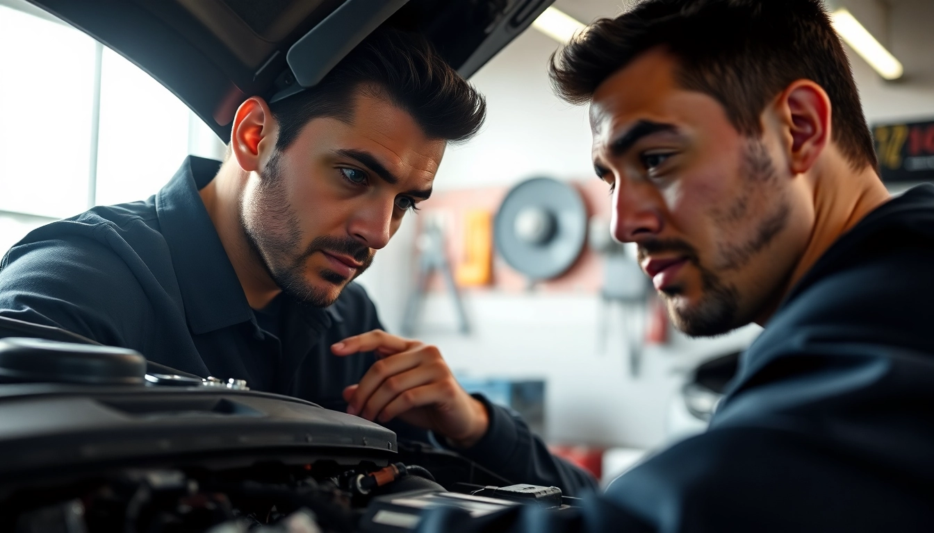 Discover mechanical breakdown coverage alternative with a mechanic diagnosing a car engine in a bright garage.