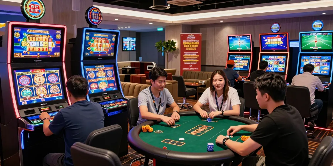 Player experiencing excitement at trang chủ shbet with vibrant gaming terminals and engaging atmosphere.