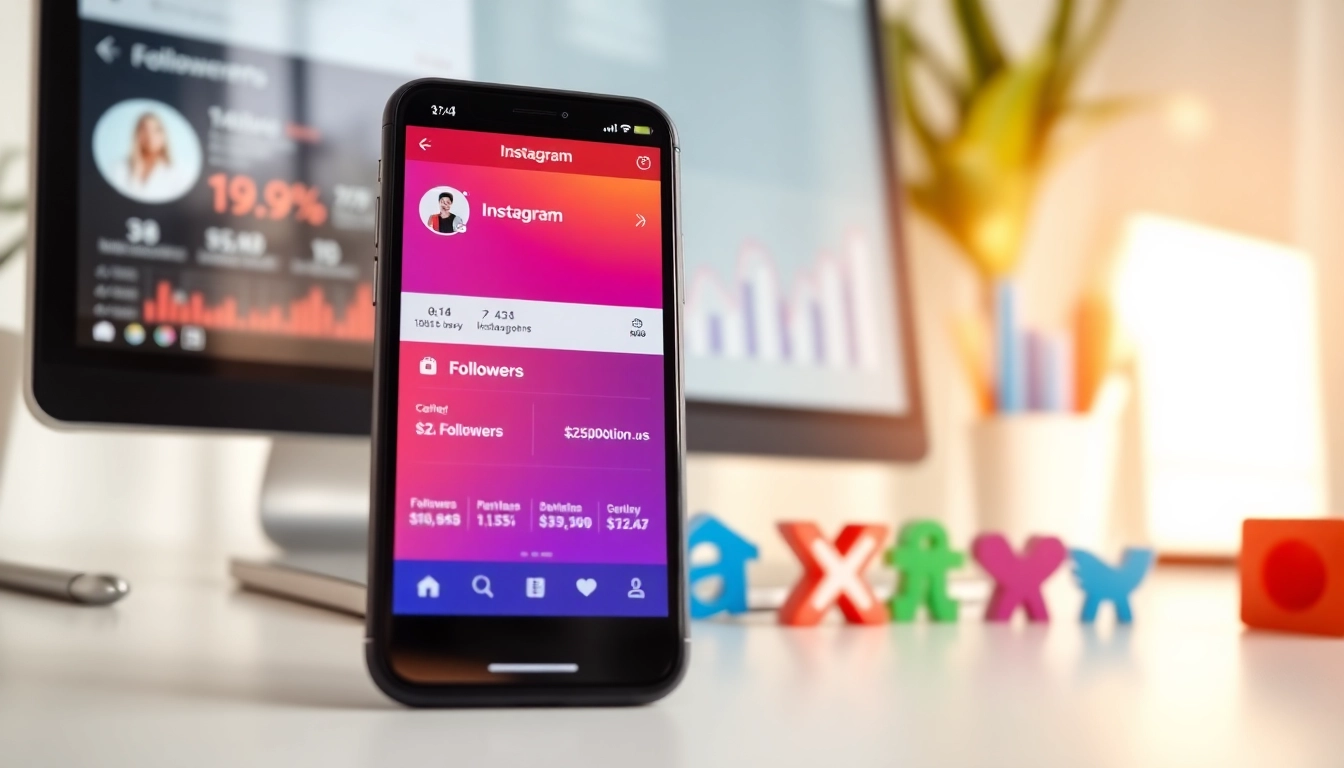 フォロワー 買う インスタのためのスマートフォンとデータ分析のイメージ。