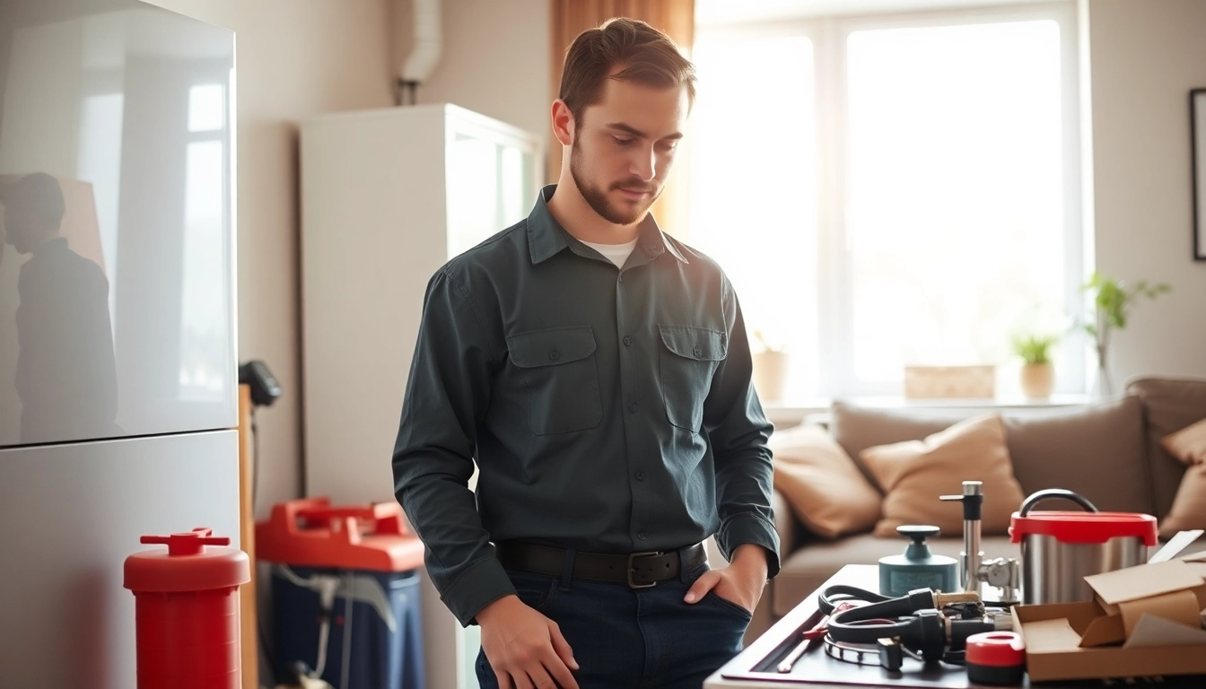 Gas engineer bristol inspecting a boiler in a bright home environment with modern tools.