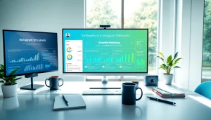 Visual representation of an Instagram smm panel's analytics showcasing engagement metrics.