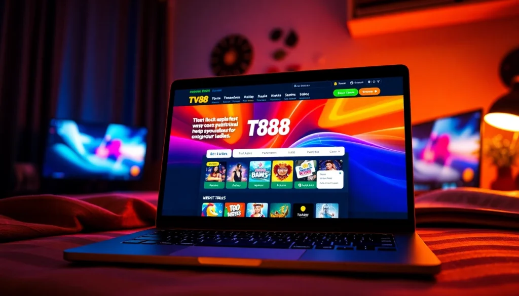 Visit https://whycazino.com to explore the vibrant homepage of TV88, featuring engaging game icons and user-friendly navigation.