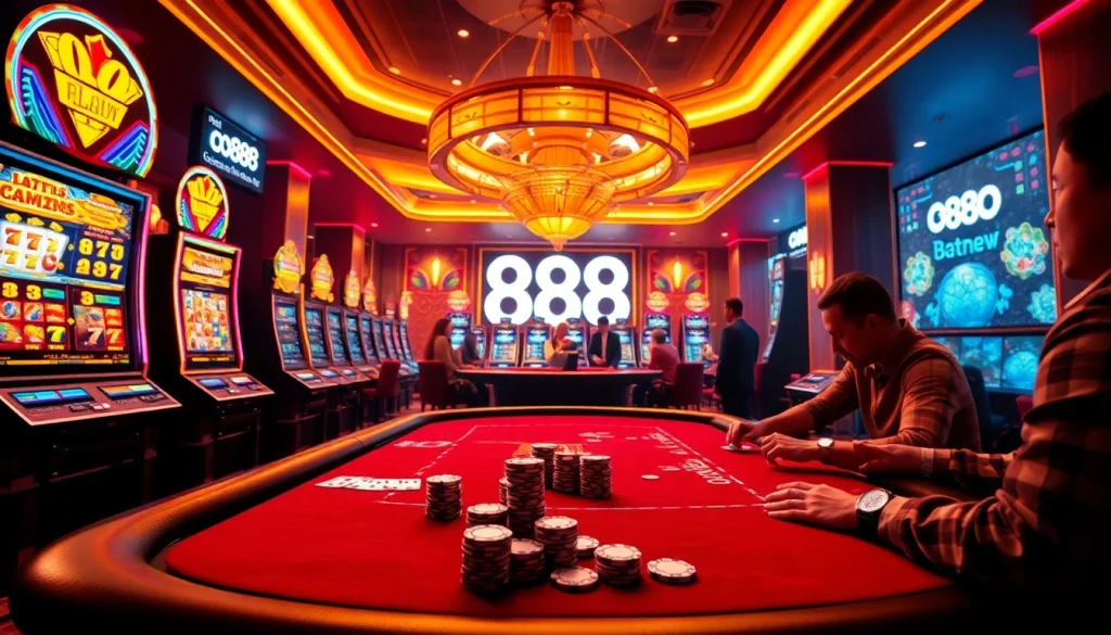 Experience the excitement of gaming at 888new casino with vibrant slots and engaging poker tables.