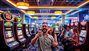 Menangkan hadiah di link tank4d toto slot dengan suasana kasino yang meriah dan slot machines yang cemerlang.