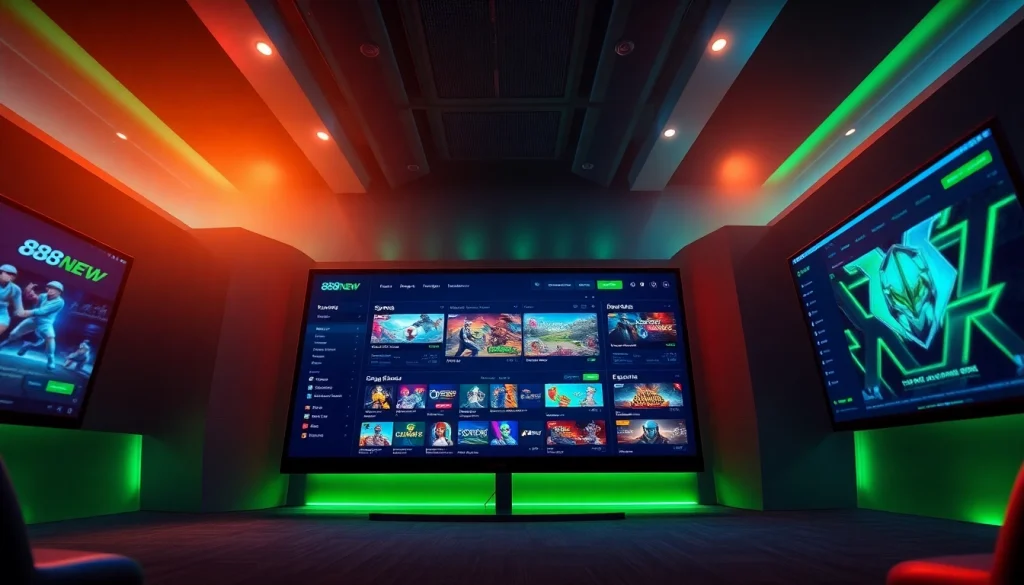 Experience the exciting interface of 888new, showcasing secure online gambling options.