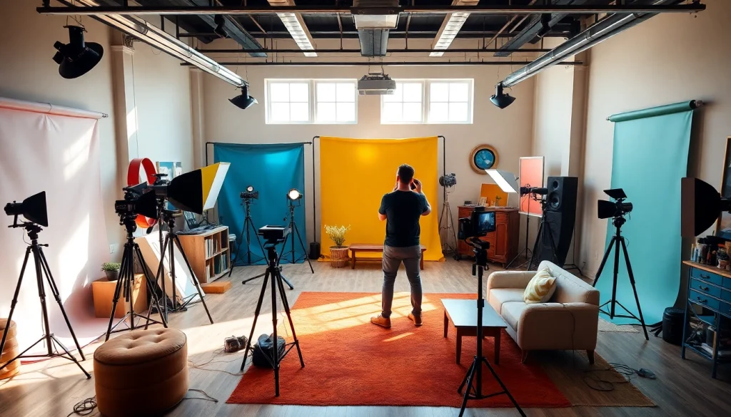 Stunning photo studio in Tampa offering inviting atmosphere for memorable photography sessions.