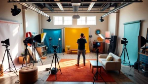 Stunning photo studio in Tampa offering inviting atmosphere for memorable photography sessions.