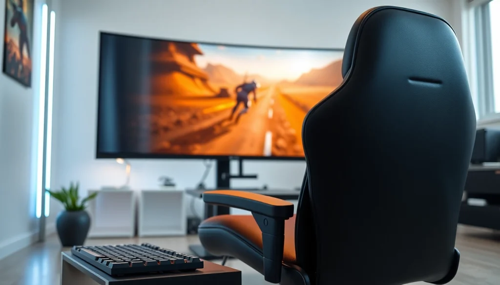 Mengatur daftar lapak303 game dengan kursi gaming yang modern dan peralatan mutakhir untuk meningkatkan pengalaman bermain.