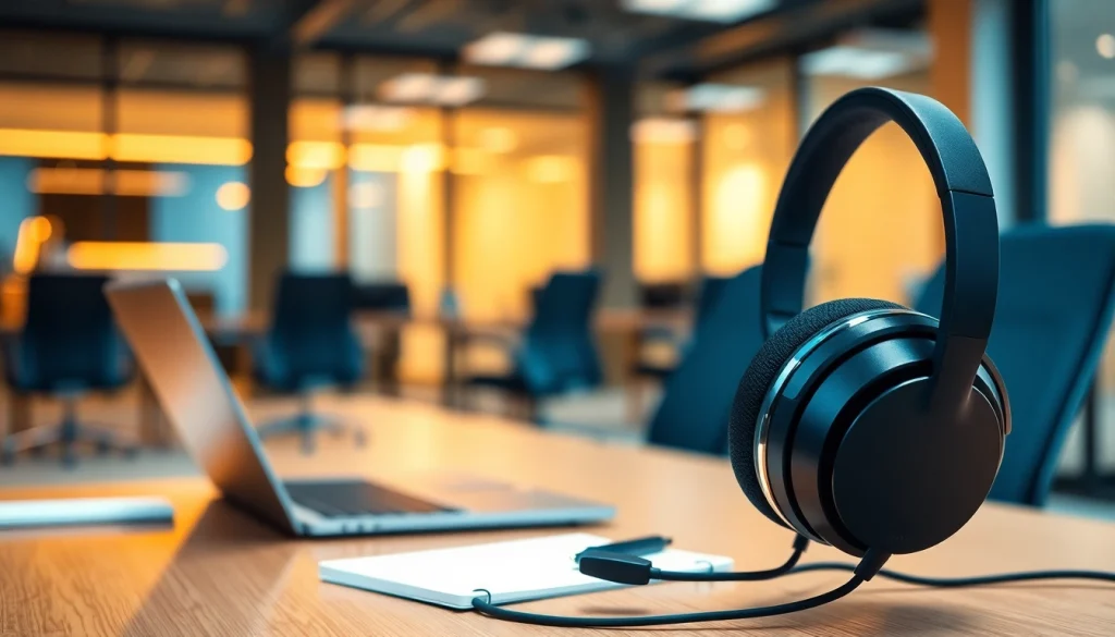 Enhance your productivity with the premium MV 88 headset in a professional workspace.