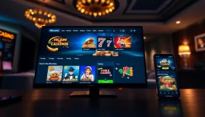 Experience the excitement of online gaming at https://whycazino.com with a visually engaging casino interface showcasing diverse games.