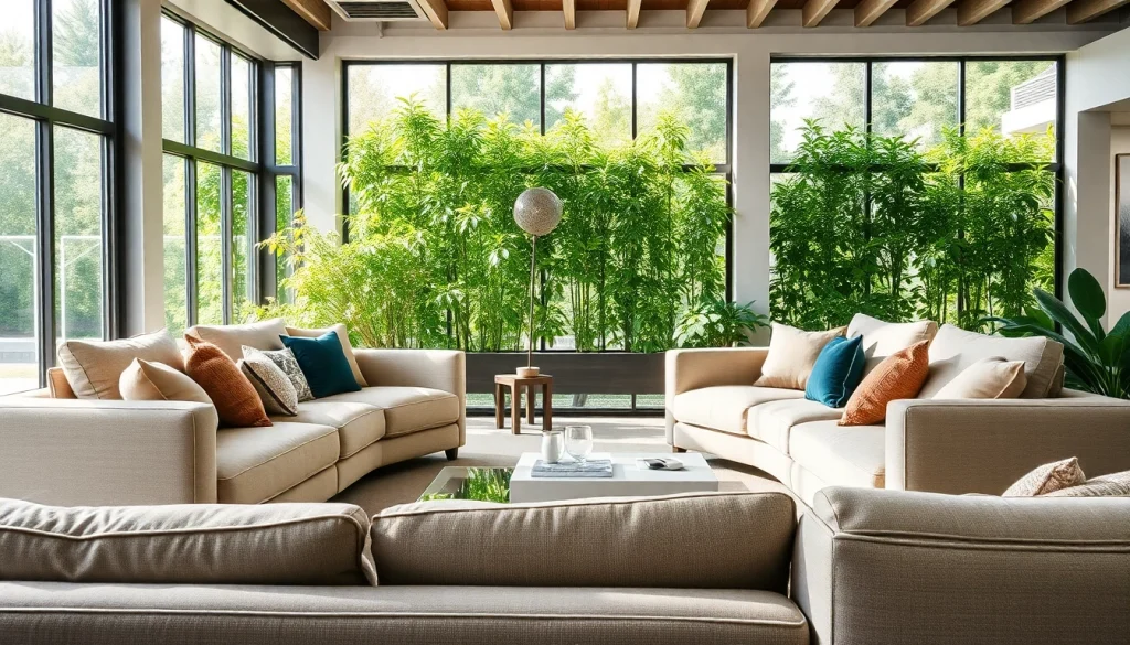 Stylish sofa beds showcased in a modern living room setting, highlighting comfort and elegance.