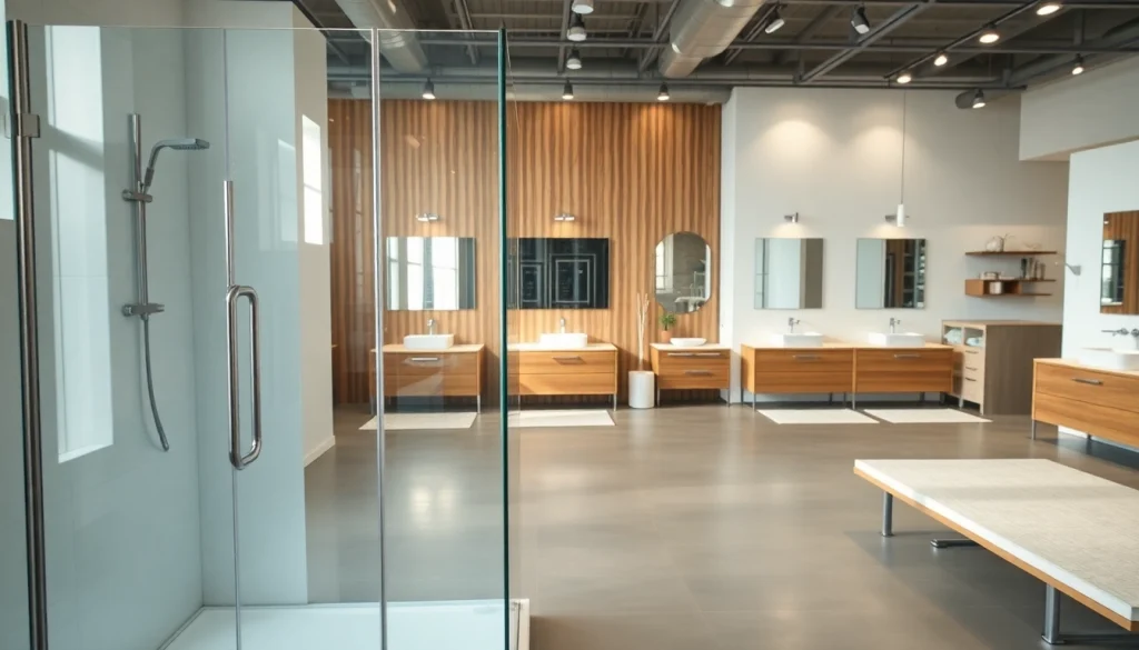 Sonni sanitär zeigt stilvolle Duschkabinen und Badezimmermöbel in einem modernen Setting.