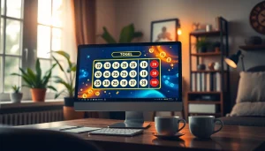 Menampilkan platform togel online dengan tampilan user-friendly dan grafis menarik.