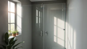 Installer une paroi de douche en verre élégant dans une salle de bain moderne.