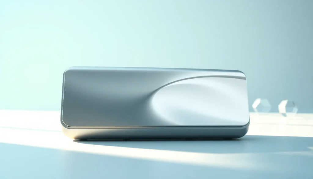 C168 innovative device design in a bright setting showcasing modern metallic textures.