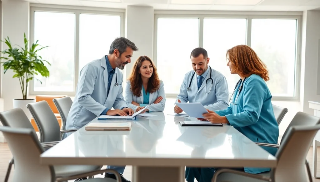 Enhance Health with healthcare professionals collaborating on wellness strategies.