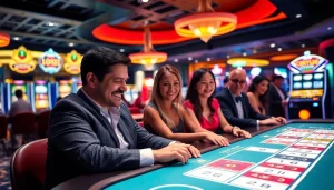 Permainan situs togel dengan suasana kasino yang energetik dan dealer yang ramah.