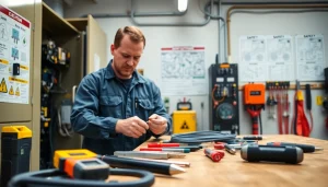 Learn about the Wyoming Electrical Apprenticeship with professional electricians at work in a training facility.
