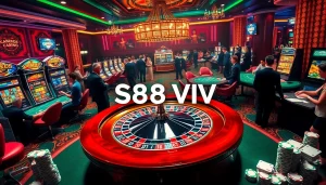 S88 VIP poker chips and cards create an exciting atmosphere of lavish casino gaming.