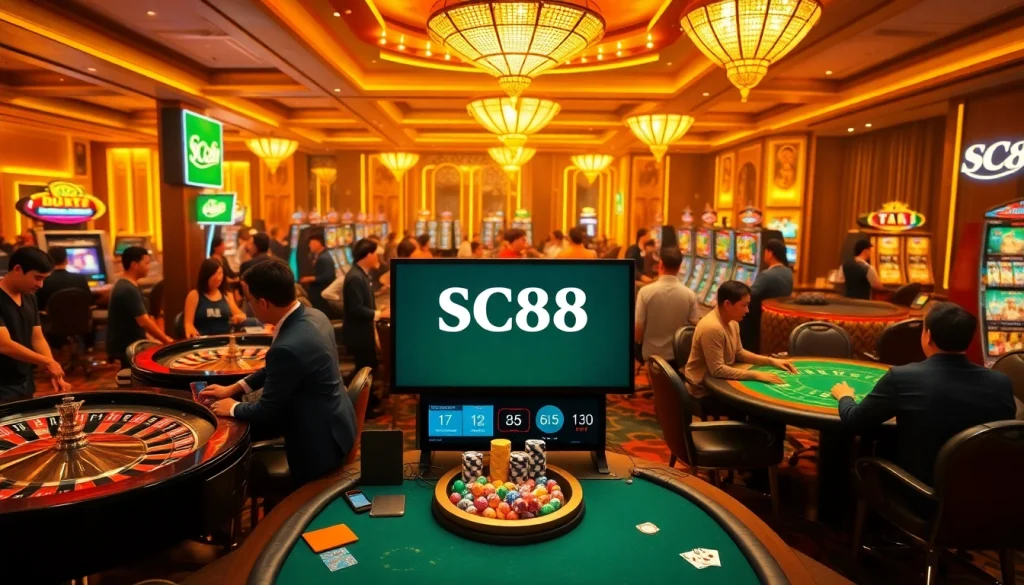 Experience thrilling games at the top gambling platform, https://sc88.ad/, featuring roulette, slots, and poker.