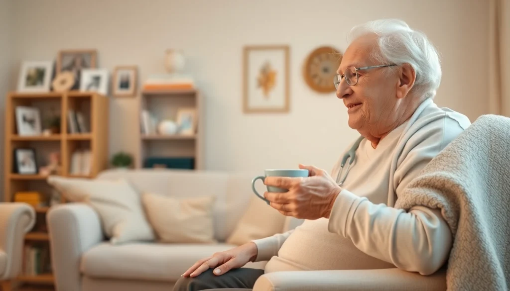 Compassionate senior caregivers Austin TX engaging with an elderly individual in a cozy home environment.
