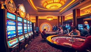 Experience the thrill of birutoto at a luxurious casino, featuring elegant slot machines and exciting poker tables.