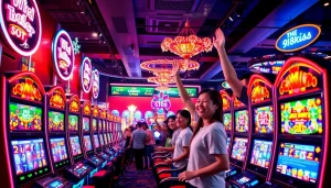 เล่น 918kiss slot พร้อมกับเครื่องสล็อตที่สดใสและบรรยากาศที่มีชีวิตชีวา