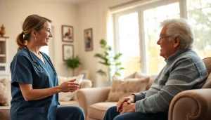 Senior caregivers Austin TX providing compassionate assistance to elderly clients at home.