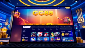 Homepage of Trang chủ GG88 showcasing vibrant online casino features and user-friendly design.