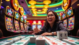 Rasakan keseruan bermain slot mahjong dengan mesin slot yang berwarna-warni di kasino.