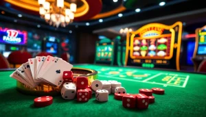 Engaging image showcasing the best online casinos for Canada with vibrant gaming elements.