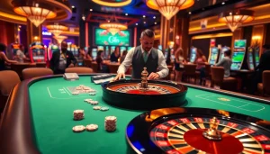 Experience the excitement of god55 vip gaming with luxury casino tables, cards, and chips.