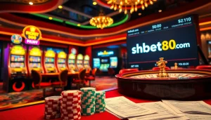Experience the excitement of shbet800 com with vibrant casino visuals and engaging gaming elements.