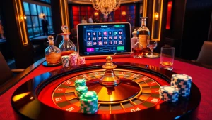 Tải App XN88 while enjoying poker and roulette action in a luxury casino environment.
